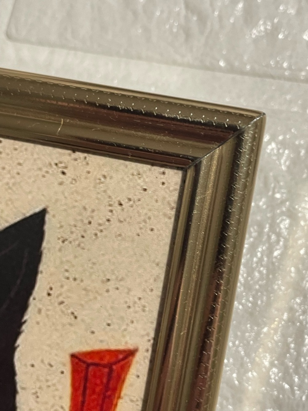 Vintage Black Cats Art Print with Orange Accents - Picture 2 of 4